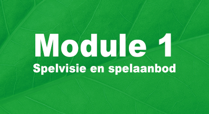 Module 1 - Spelvisie en spelaanbod