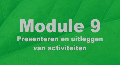 Module 9 - nog niet beschikbaar