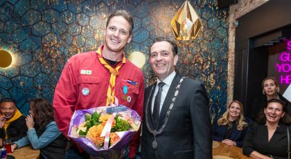 Teken van maatschappelijke inzet Tim Christiaans Scouting John Mc Crmick 012